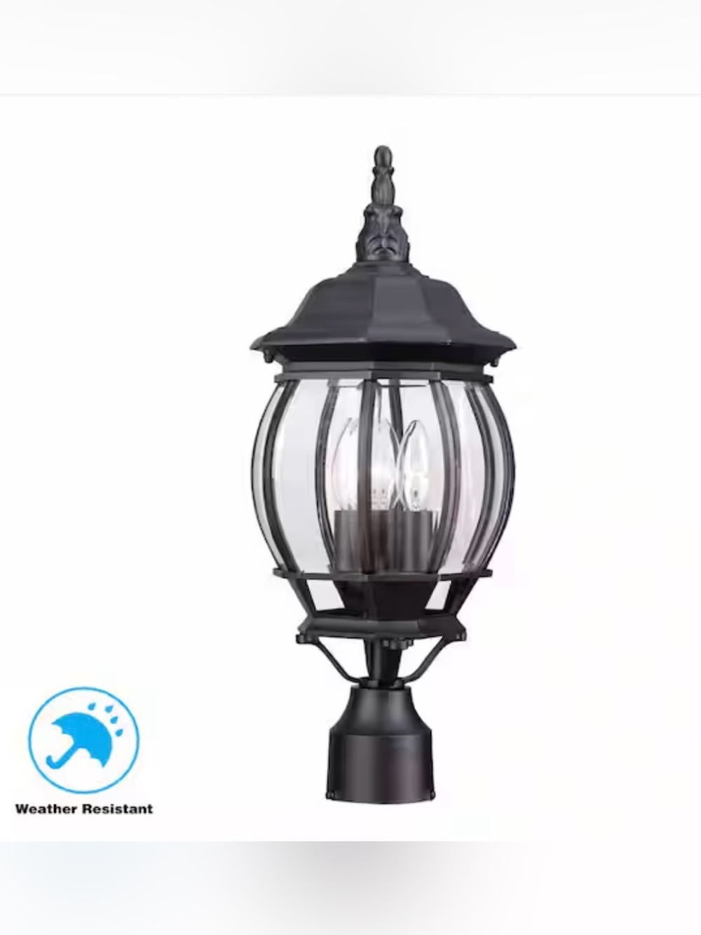NWT DISCONTINUED RARE VINTAGE Hampton Bay Exterior Post Lantern Light